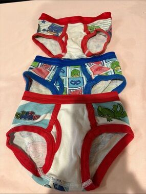 Source Unknown Kids Briefs with Red & Blue Accents (3-Pack)